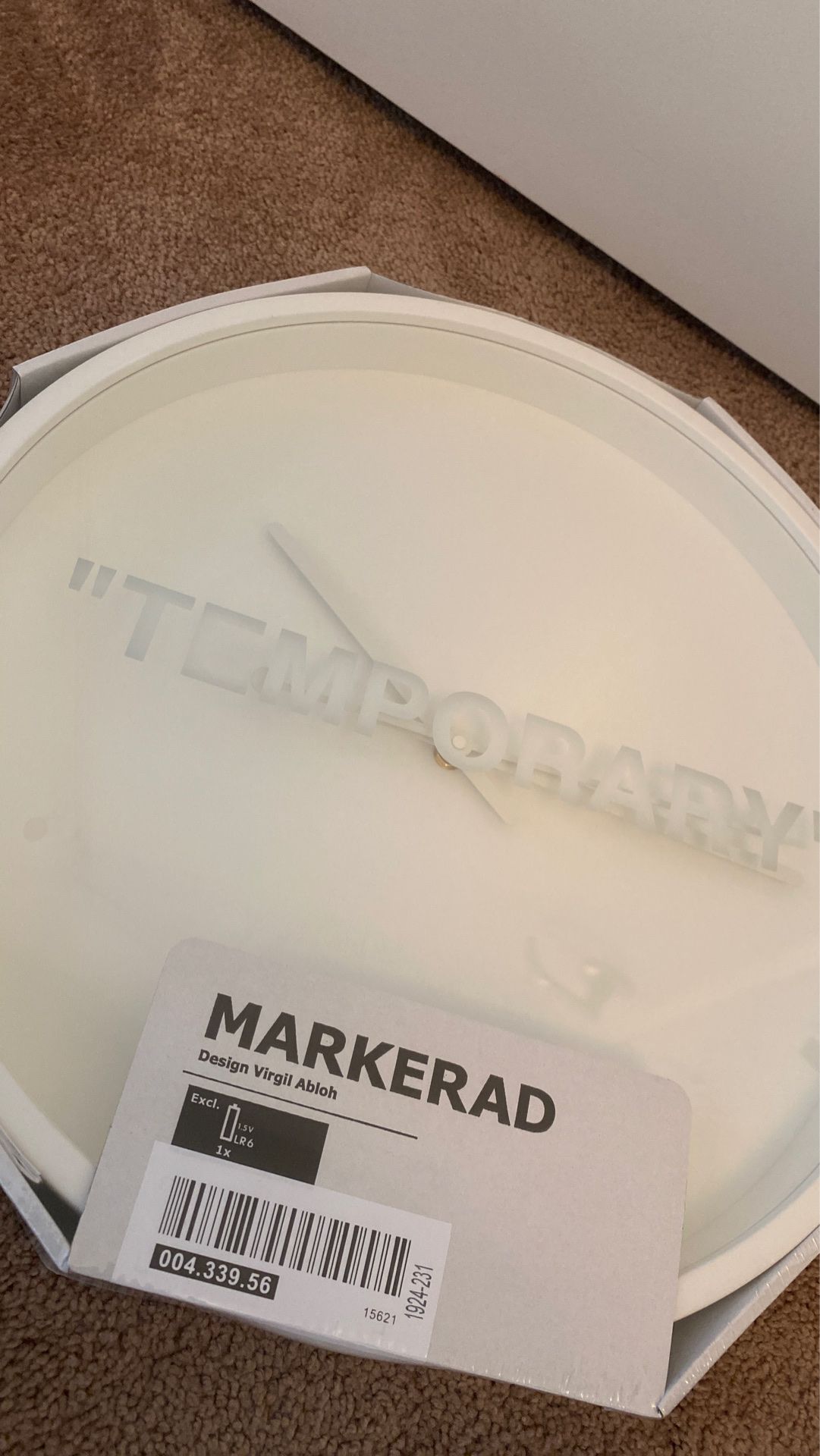 IKEA Virgil Abloh Temporary Clock for Sale in Los Angeles, CA