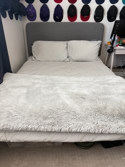 Full size upholstered bed