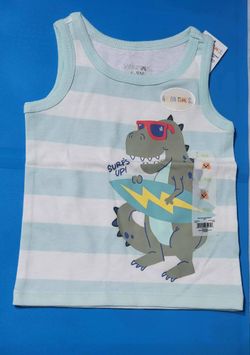 Baby Summer  Dino "Surf's Up" Top $2 
(One Available In Size 6-9 months
)