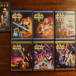 Star Wars Episodes I- IV Plus Iron Man DVDs