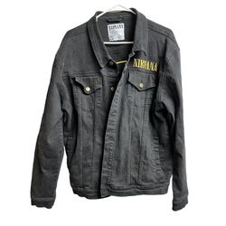 Black NIRVANA Jean jacket size XL