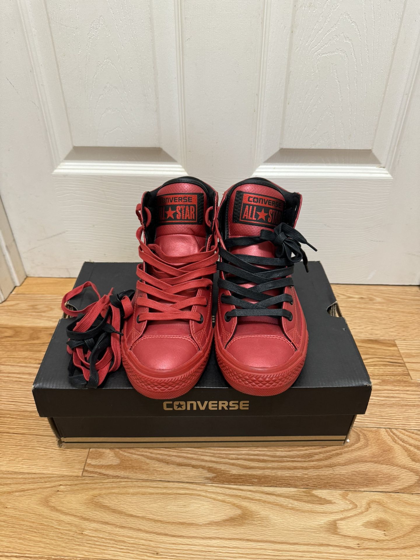 Converse All Star Chuck Taylor Fresh Hi-Top Metallic Red Shoes Men 152660C Sz 10