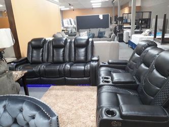 Power reclining sofa or love seat $1 down no credit check financing
