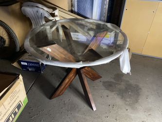 Round Glass Table