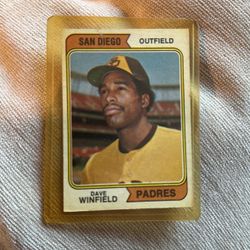 1974 Dave Winfield Padres Baseball Card