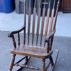 Vintage Wood Rocking Chair