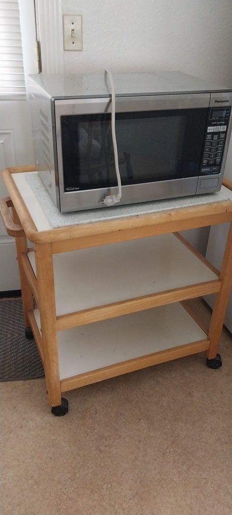 Microwave And Cart Free