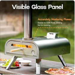 Big Horn Outdoors Large 16 Inch Pellet Pizza Oven
