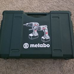Metabo 12 Volt Cordless Drill/Driver, Model# BST12 Plus/ Carrying Case