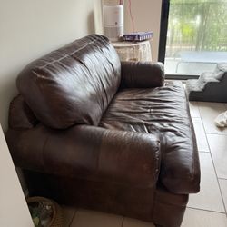 Leather Couch 