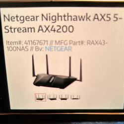 Nighthawk AX5 Router