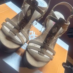 Beige Wedges Size 8