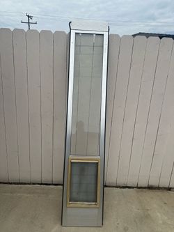 Sliding glass doggie door insert