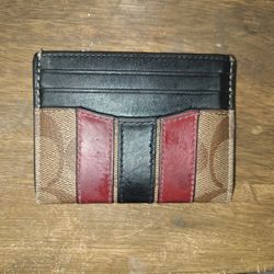 Coach Slim Id Card Case In Signature Canvas
