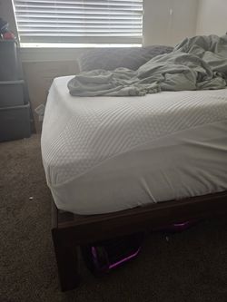 Queen Mattress, frame and Large dresser with mirror