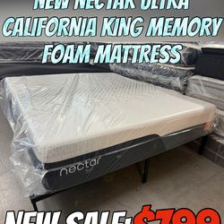 NEW NECTAR ULTRA CALIFORNIA KING MEMORY FOAM MATTRESS