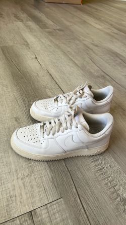 Worn White Air Forces Size 9 Women’s