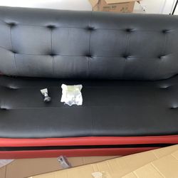 Red And Black Sofa 