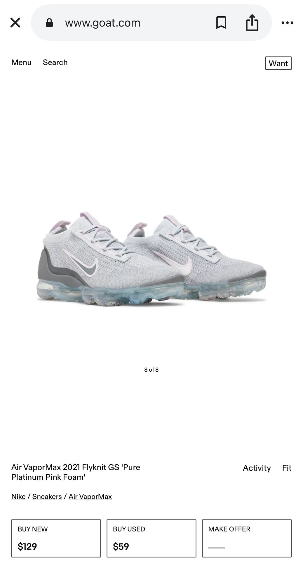 Vapor Max Nikes