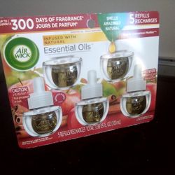 Essential Oils Plug-in Air Freshener Refills 5 Count