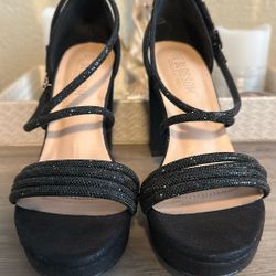 Black Sparkly Heels