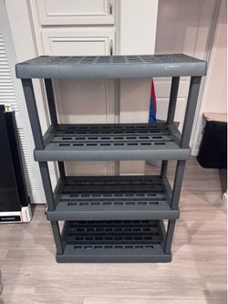 Sterilite 4-Tier Heavy Duty Storage Shelving – 36” x 18” x 57.5”