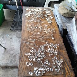Over 120. Crystals.  As seen photo.  Shape and size