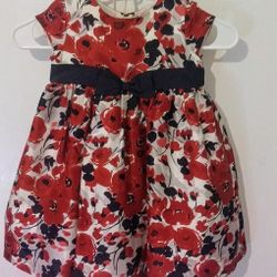 Janie And Jack" Rose Floral Silk Duppioni Dress Holiday Tradition 2T