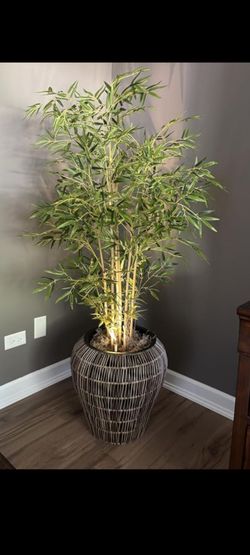 3 ft tall artificial bamboo tree