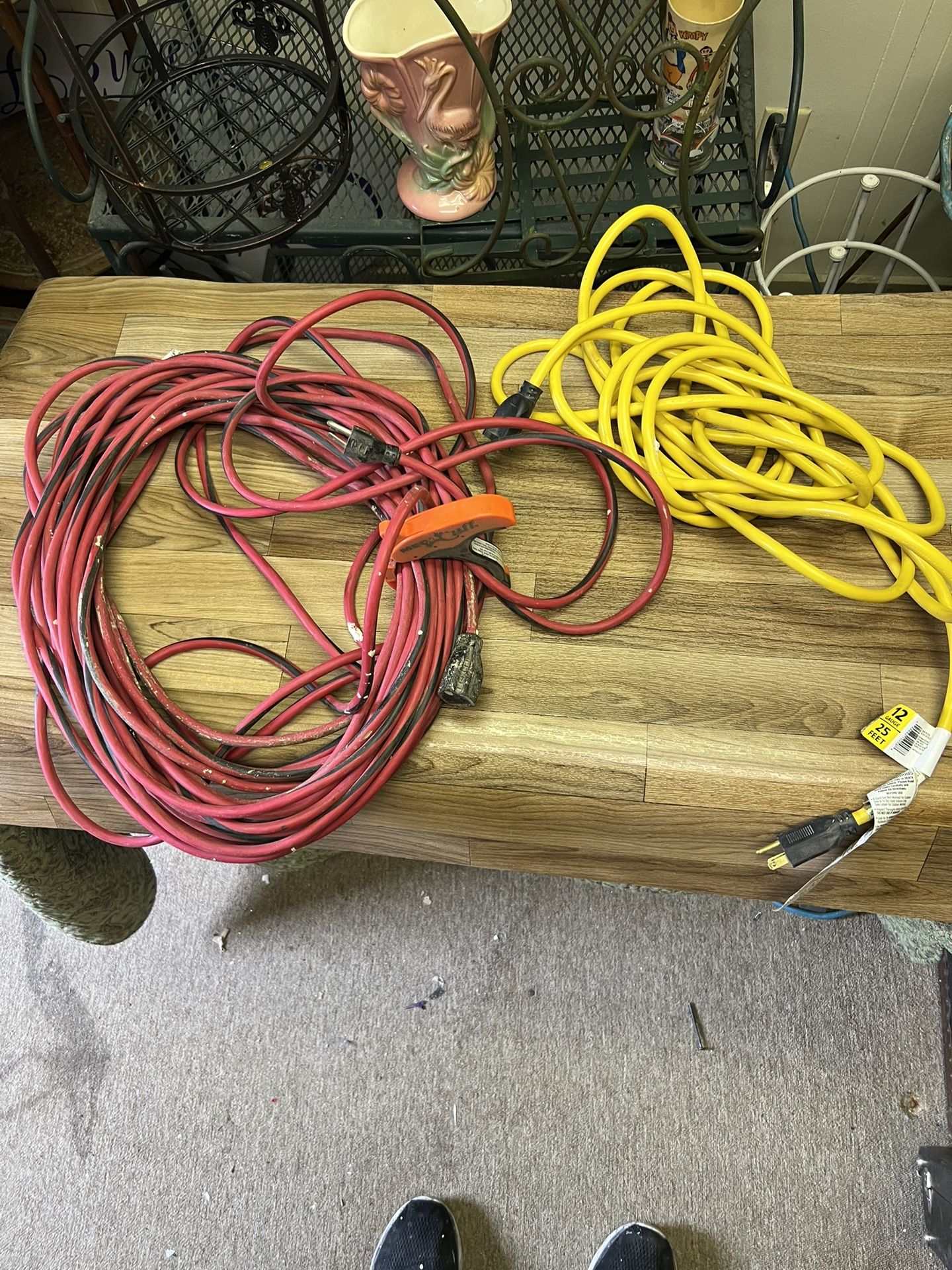 Two extension cords