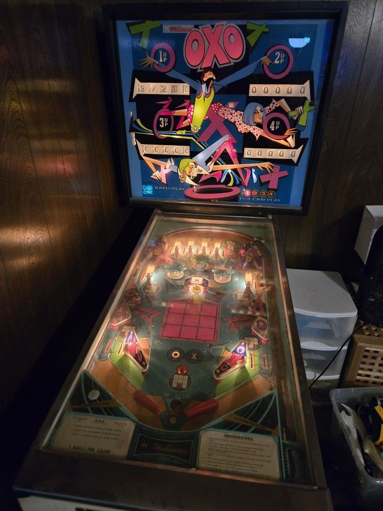 1973 oXo Pinball Machine 