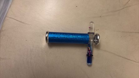 Blue Holographic Metal Plastic Kaleidoscope