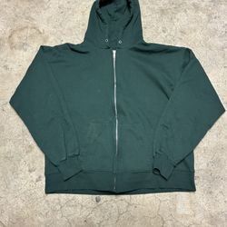 Blank Dark Green  Zip Up 