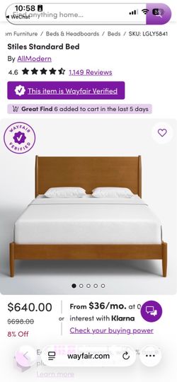 Bed Frame + Mattress Queen
