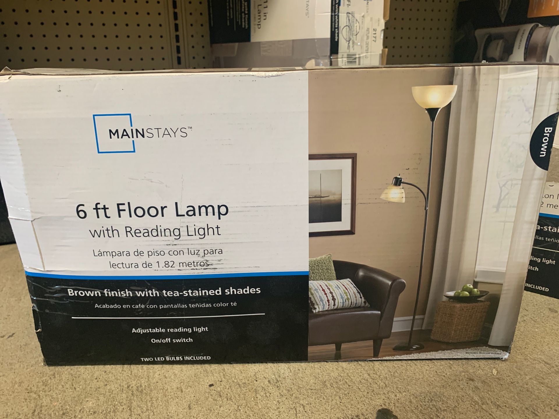 Mainstays 6ft floor lamp