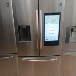 SAMSUNG REFRIGERATOR FRENCH DOOR WITH TABLET STAINLESS STEEL ON SALE ✅$750✅ FREE DELIVERY AND INSTALLATION