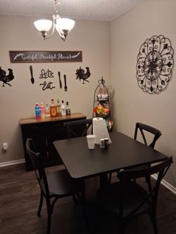 Table and 4 chairs