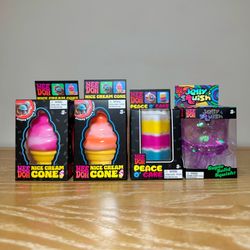 NeeDoh Bundle Nice Cream Cones + Peace O’ Cake + Jelly Squish