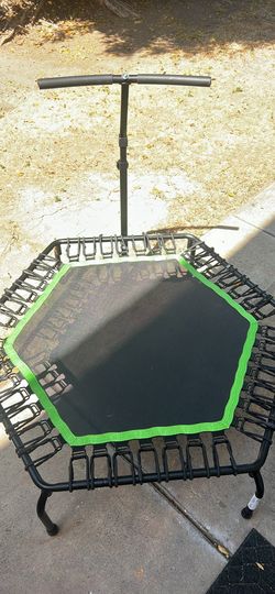 VEVOR 54.5” Fitness Trampoline w/ Adjustable Handle