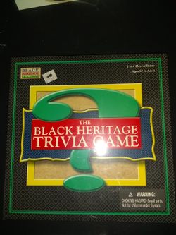 Brand New The Black Heritage Trivia Game 2to 4 player's/Teams