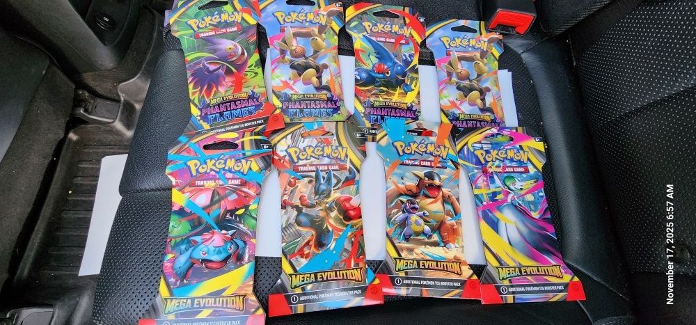 Mega Evolution And Phantasmal Flames Sleeved Packs