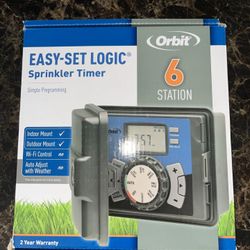 Orbit, six station sprinkler timer. Model 27896.
