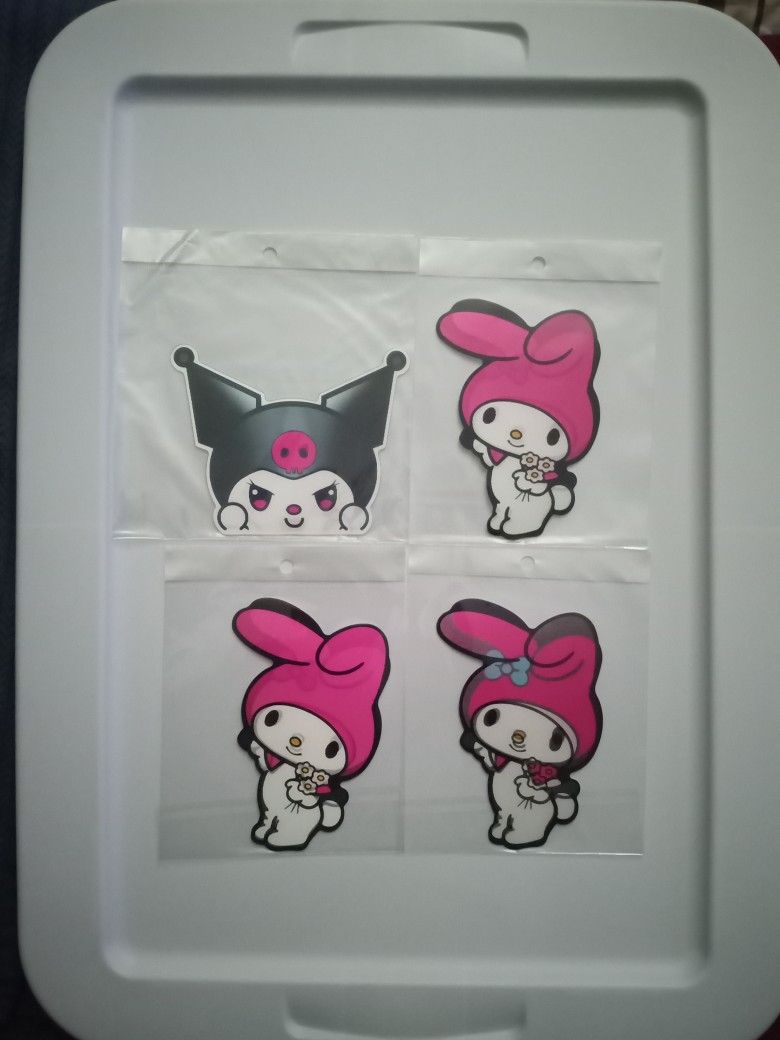 Kuromi or My Melody 3D Large Sticker