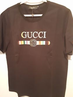 G.u.c.c.i Designer logo shirt size 4XL