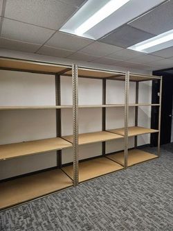 Industrial Racks 48 in W x 30 in D Used Heavy Duty Storage Shelving 4 Tier Delivery Available