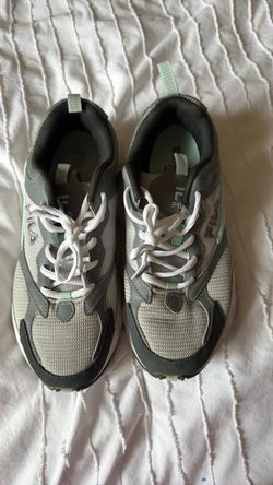Fila Gray and Mint Green Sneakers