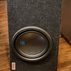 12" Alpine Subwoofer For Car Or Truck, Ported Box