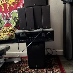 Older Yamaha Surround Sound Speakers With Tuner