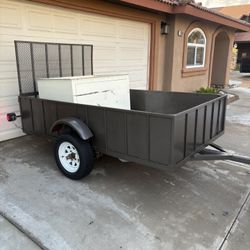 Utility Trailer  5x8x2 with NEW Pink and NEW LED Lights 