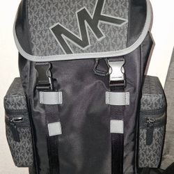 Michael Kors Signature Logo and Nylon Backpack